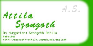 attila szongoth business card